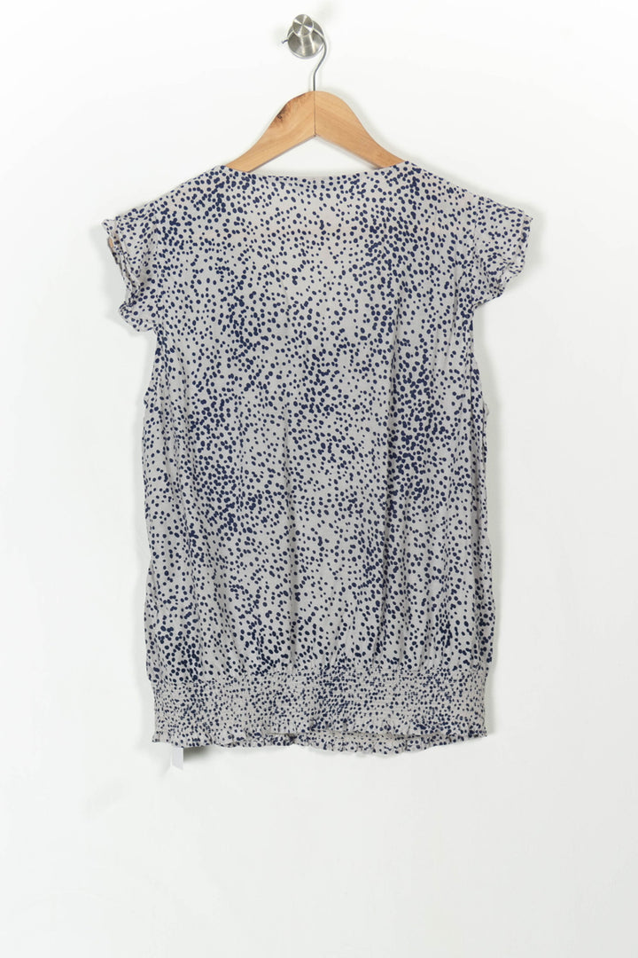 Blouse Blanche et Bleue - Taille L/40 de la marque Sud express | PARAD106943 - Vendu par Paradigme - Image 4