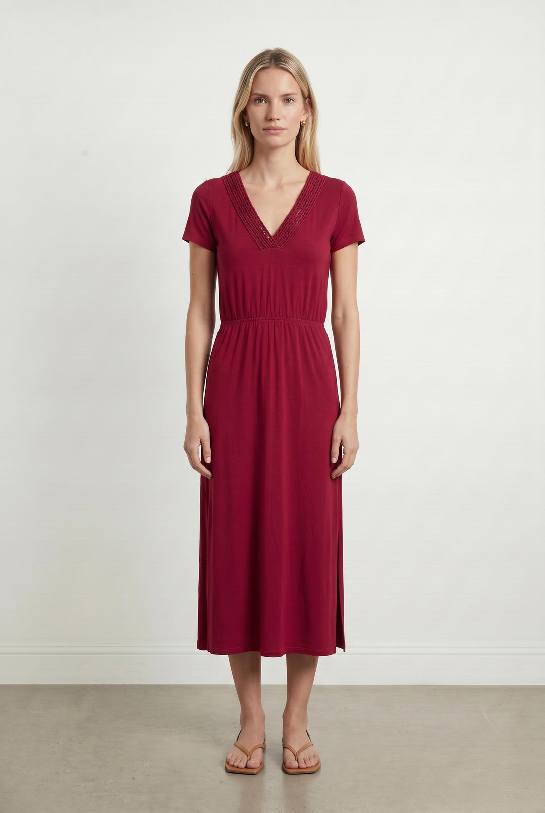 Robe Longue Rose - Taille XS/34 de la marque Sézane | PARAD106945 - Vendu par Paradigme - Image 1