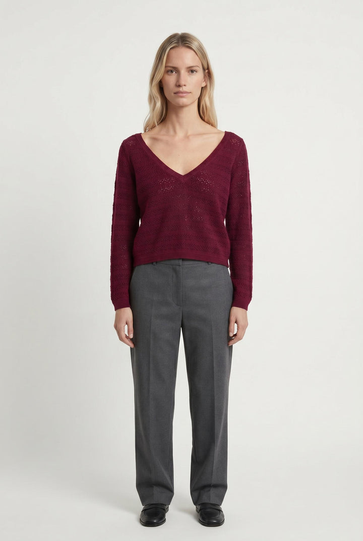 Pull Violet - Taille XS/34 de la marque Sézane | PARAD106946 - Vendu par Paradigme - Image 1