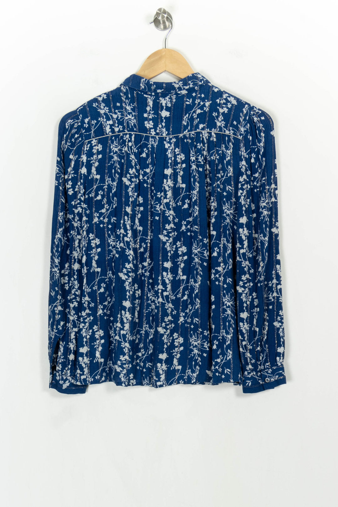 Blouse Bleu et Blanc - Taille S/36 de la marque ba&sh | PARAD106947 - Vendu par Paradigme - Image 4