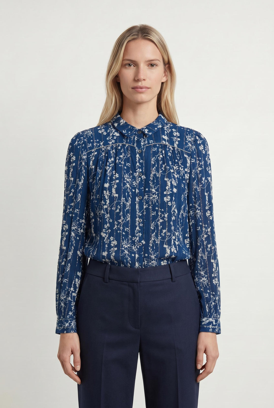 Blouse Bleu et Blanc - Taille S/36 de la marque ba&sh | PARAD106947 - Vendu par Paradigme - Image 1