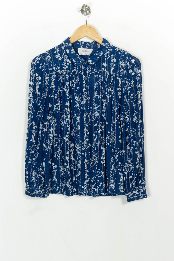 Blouse Bleu et Blanc - Taille S/36 de la marque ba&sh | PARAD106947 - Vendu par Paradigme - Image 2