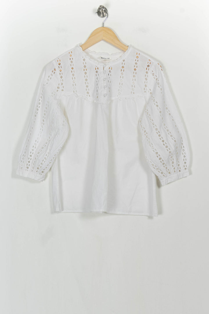 Blouse Blanche - Taille L/40 de la marque Maison 123 | PARAD106956 - Vendu par Paradigme - Image 2