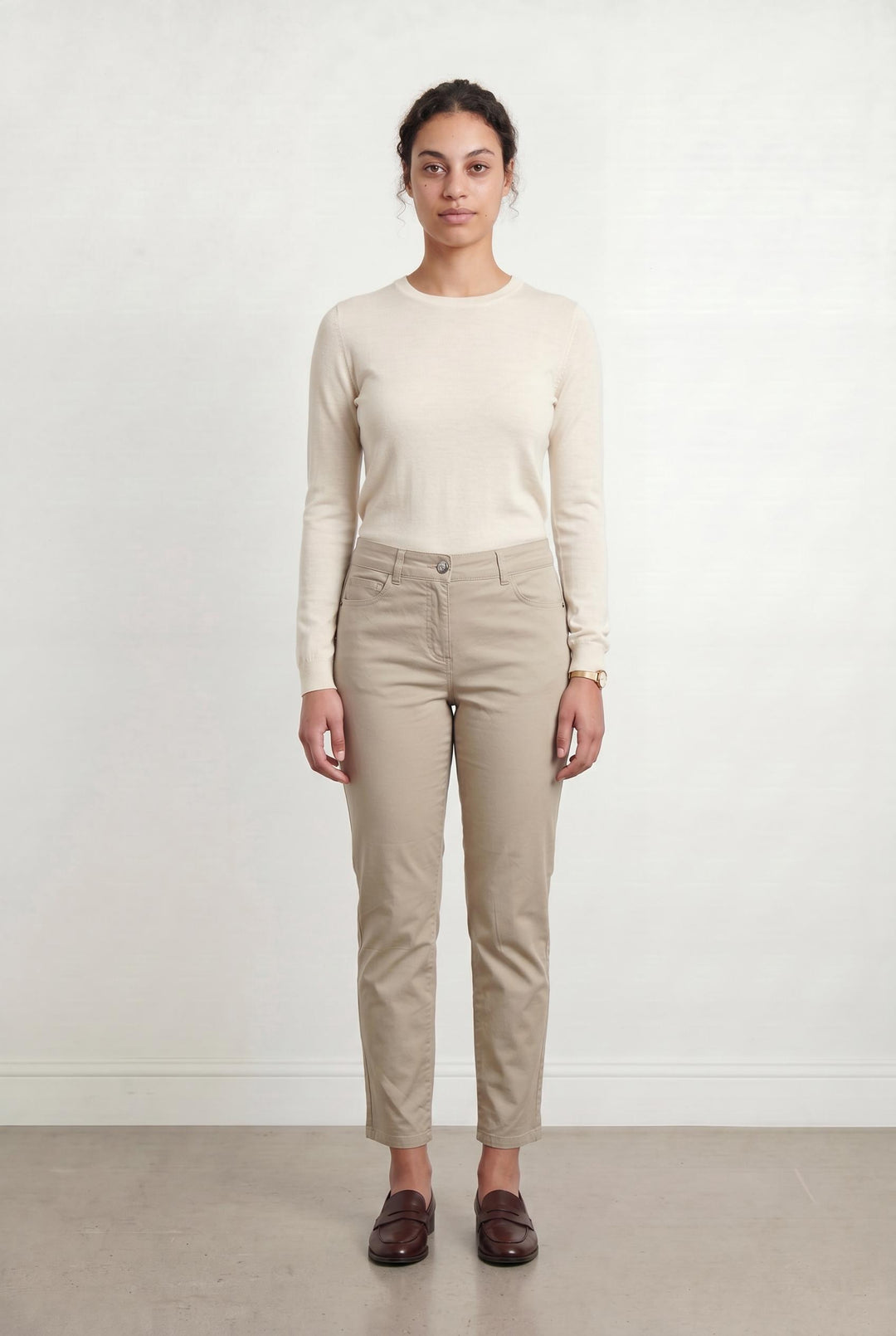 Jean Beige - Taille L/40 de la marque Caroll | PARAD106957 - Vendu par Paradigme - Image 1
