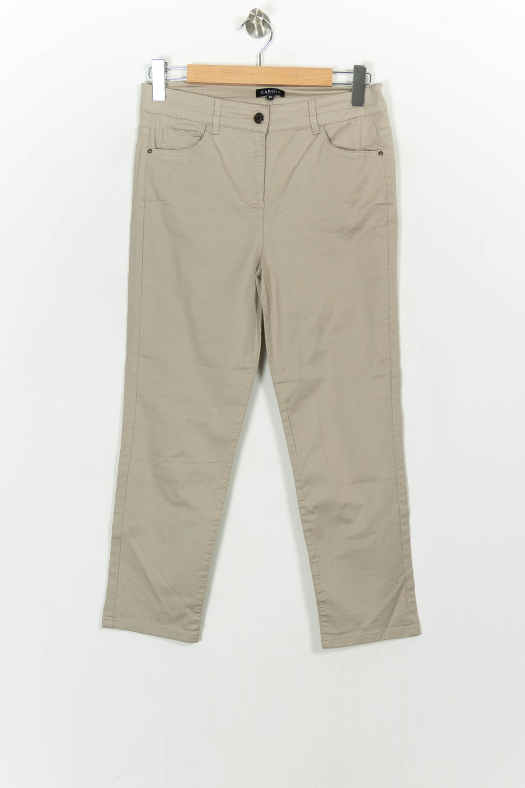 Jean Beige - Taille L/40 de la marque Caroll | PARAD106957 - Vendu par Paradigme - Image 2