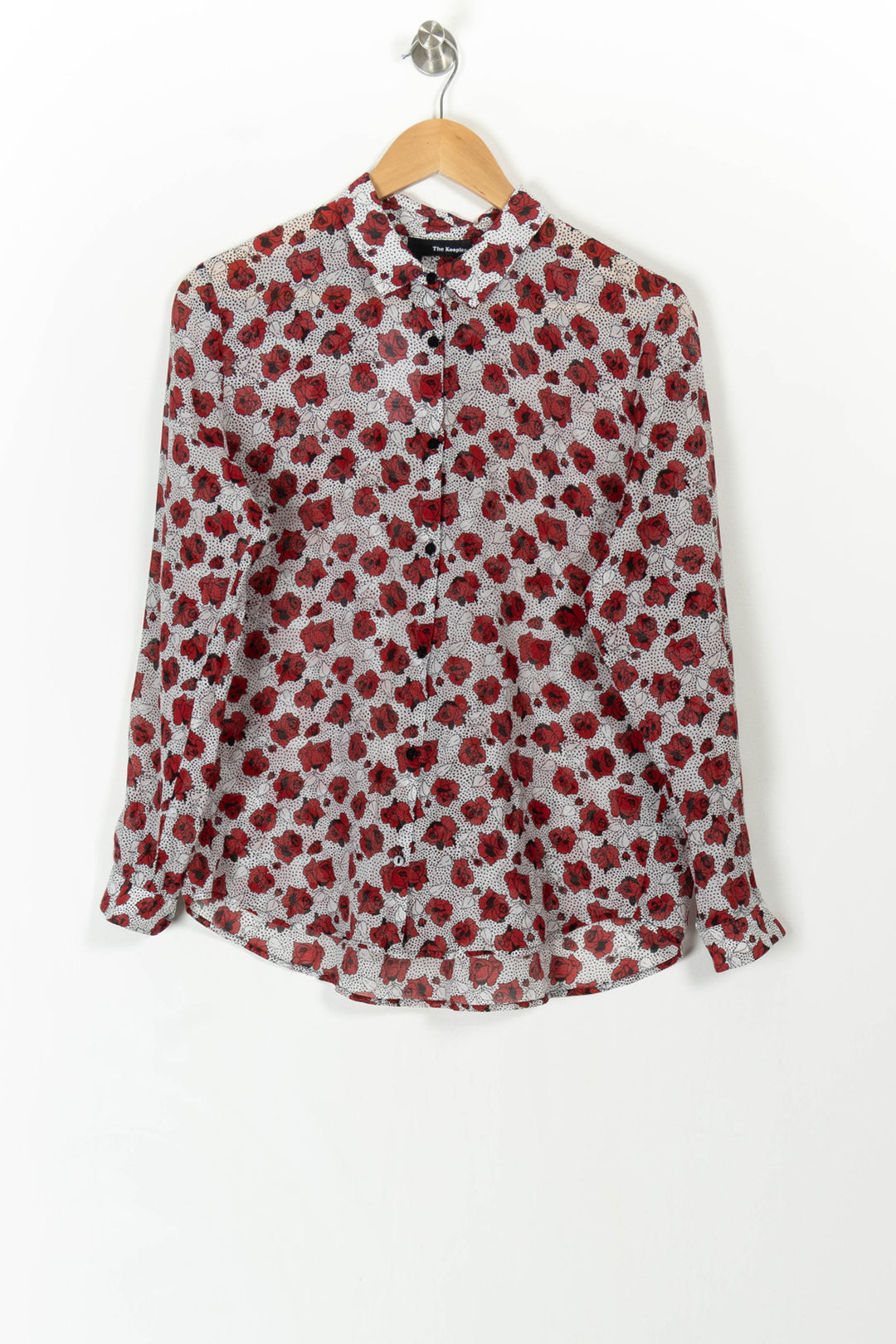 Chemise Rouge et Blanche - Taille M/38 de la marque The Kooples | PARAD106960 - Vendu par Paradigme - Image 2