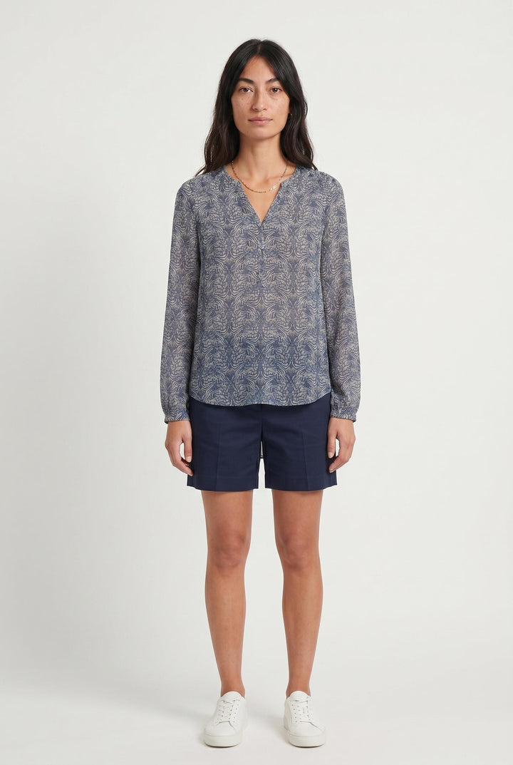 Blouse Bleu et Gris - Taille M/38 de la marque Comptoir des Cotonniers | PARAD106962 - Vendu par Paradigme - Image 1