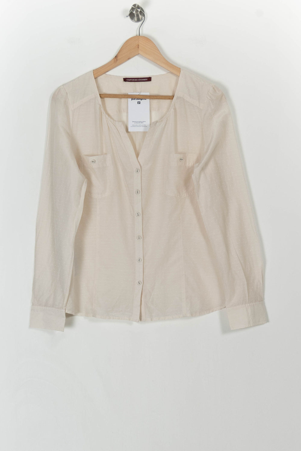 Blouse Beige - Taille L/40 de la marque Comptoir des Cotonniers | PARAD106963 - Vendu par Paradigme - Image 2