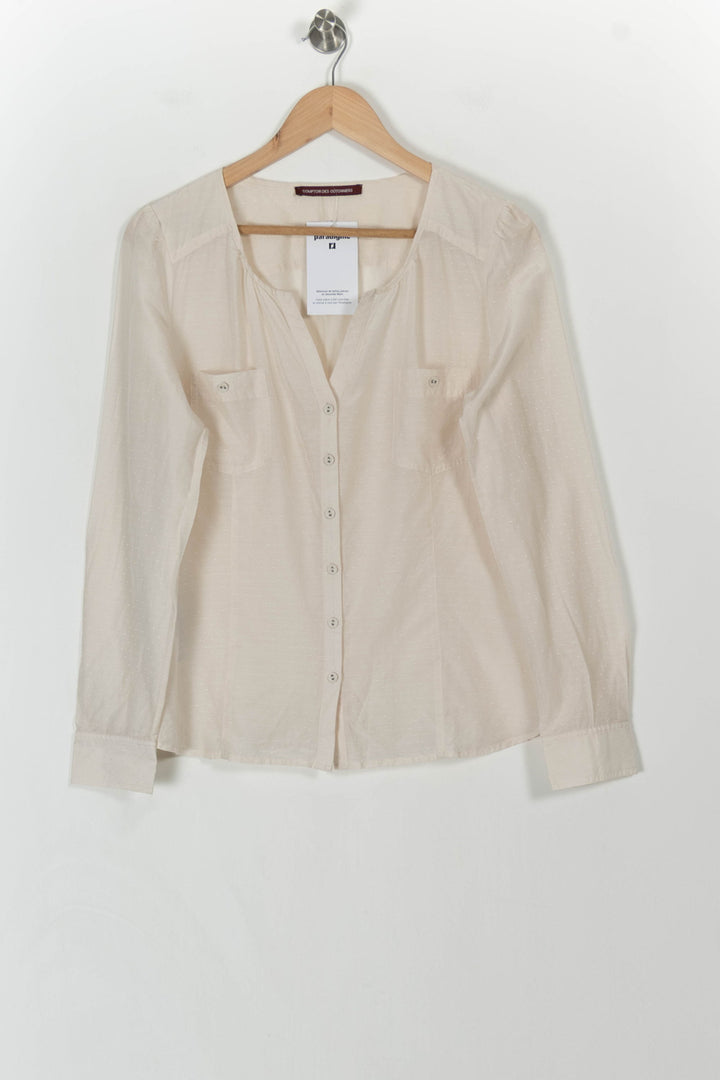 Blouse Beige - Taille L/40 de la marque Comptoir des Cotonniers | PARAD106963 - Vendu par Paradigme - Image 2