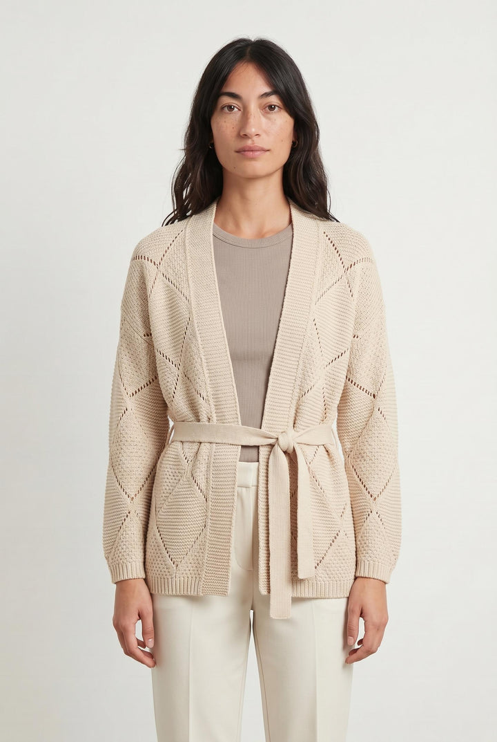 Cardigan Beige - Taille M/38 de la marque Maison 123 | PARAD106970 - Vendu par Paradigme - Image 1