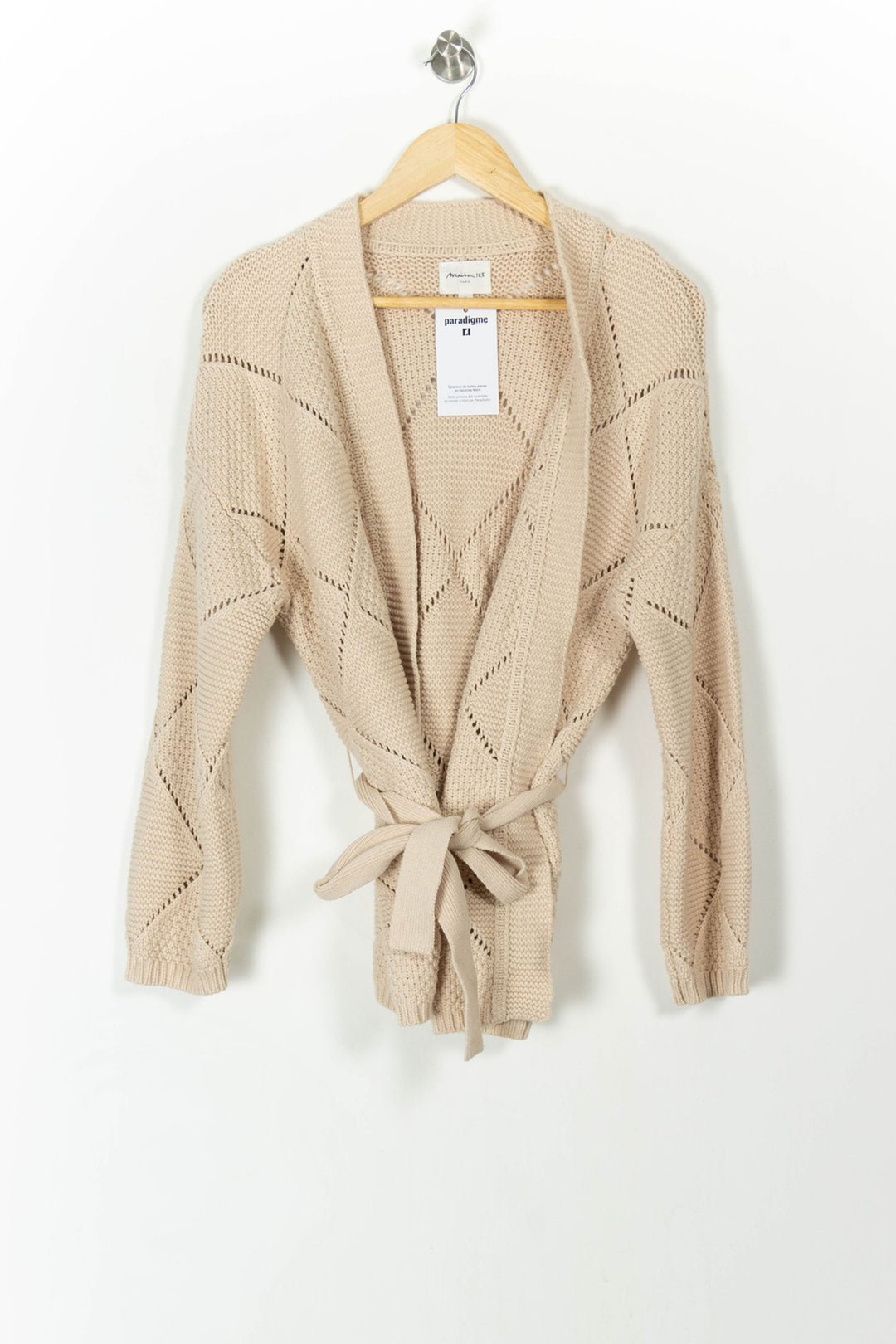 Cardigan Beige - Taille M/38 de la marque Maison 123 | PARAD106970 - Vendu par Paradigme - Image 2