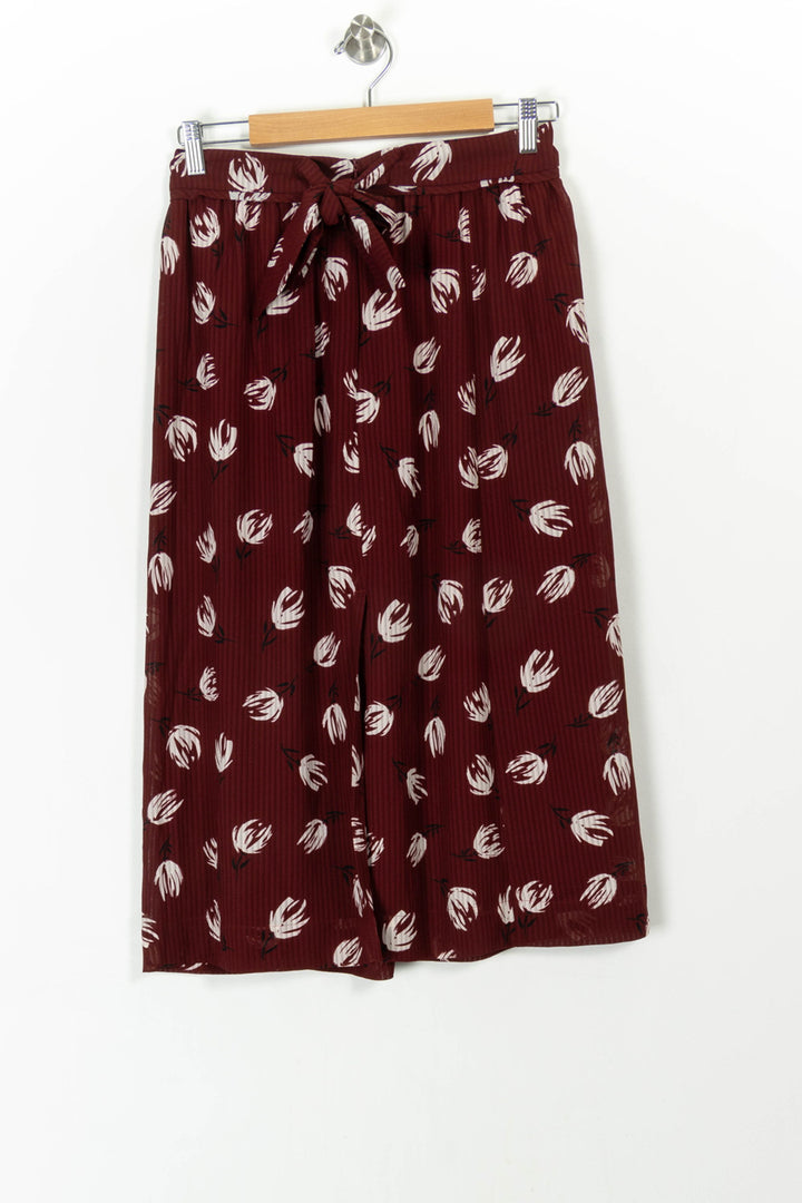 Jupe Midi Bordeaux et Blanche - Taille S/36 de la marque Comptoir des Cotonniers | PARAD106971 - Vendu par Paradigme - Image 4