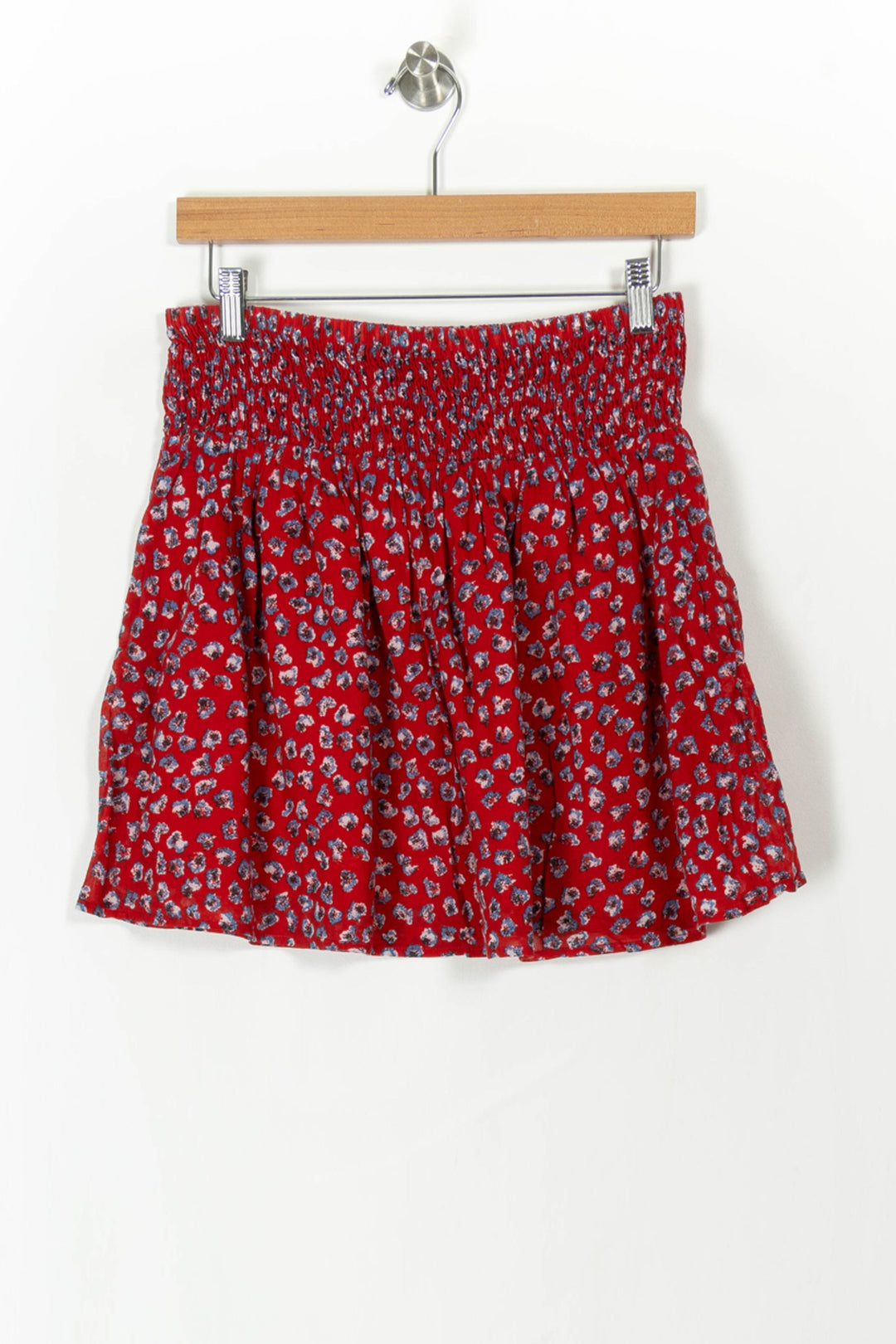 Jupe Fleurie Rouge et Bleu - Taille M/38 de la marque Bérénice | PARAD106973 - Vendu par Paradigme - Image 4