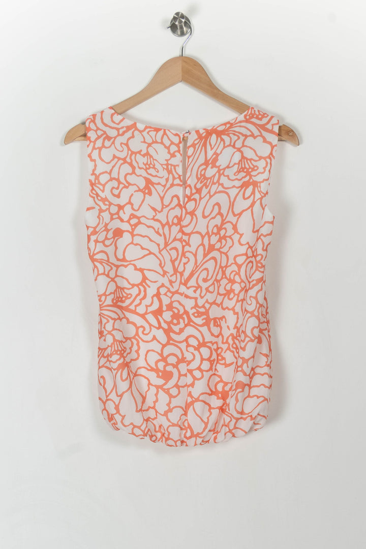 Débardeur Orange et Blanc - Taille M/38 de la marque La Fée Maraboutée | PARAD106976 - Vendu par Paradigme - Image 4