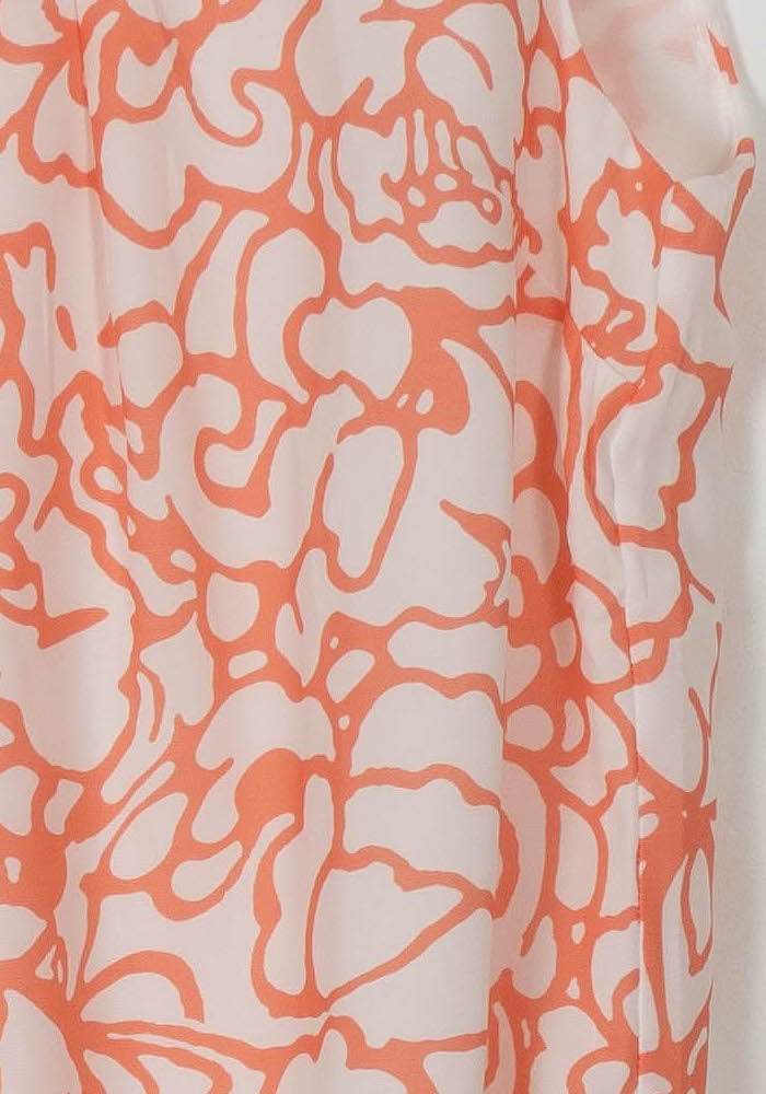 Débardeur Orange et Blanc - Taille M/38 de la marque La Fée Maraboutée | PARAD106976 - Vendu par Paradigme - Image 3