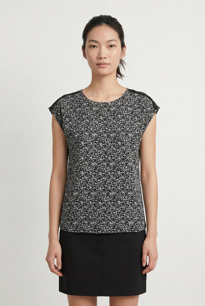 Blouse Noire et Blanche - Taille S/36 de la marque Comptoir des Cotonniers | PARAD106978 - Vendu par Paradigme - Image 1