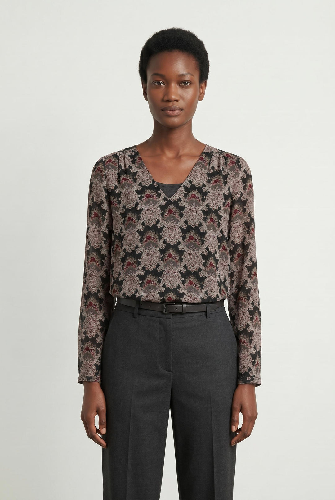 Blouse Noire et Beige - Taille S/36 de la marque Comptoir des Cotonniers | PARAD106979 - Vendu par Paradigme - Image 1