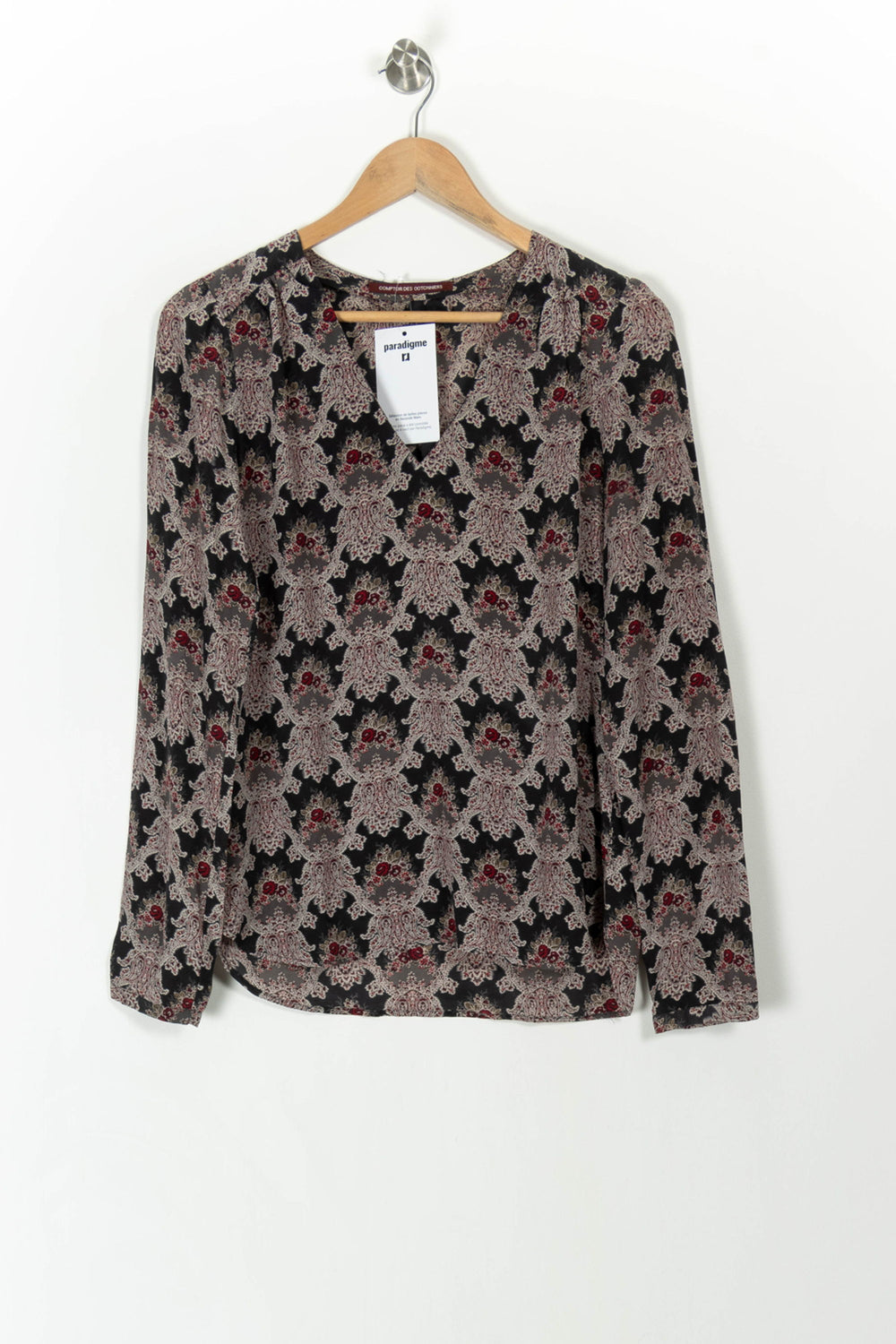 Blouse Noire et Beige - Taille S/36 de la marque Comptoir des Cotonniers | PARAD106979 - Vendu par Paradigme - Image 2