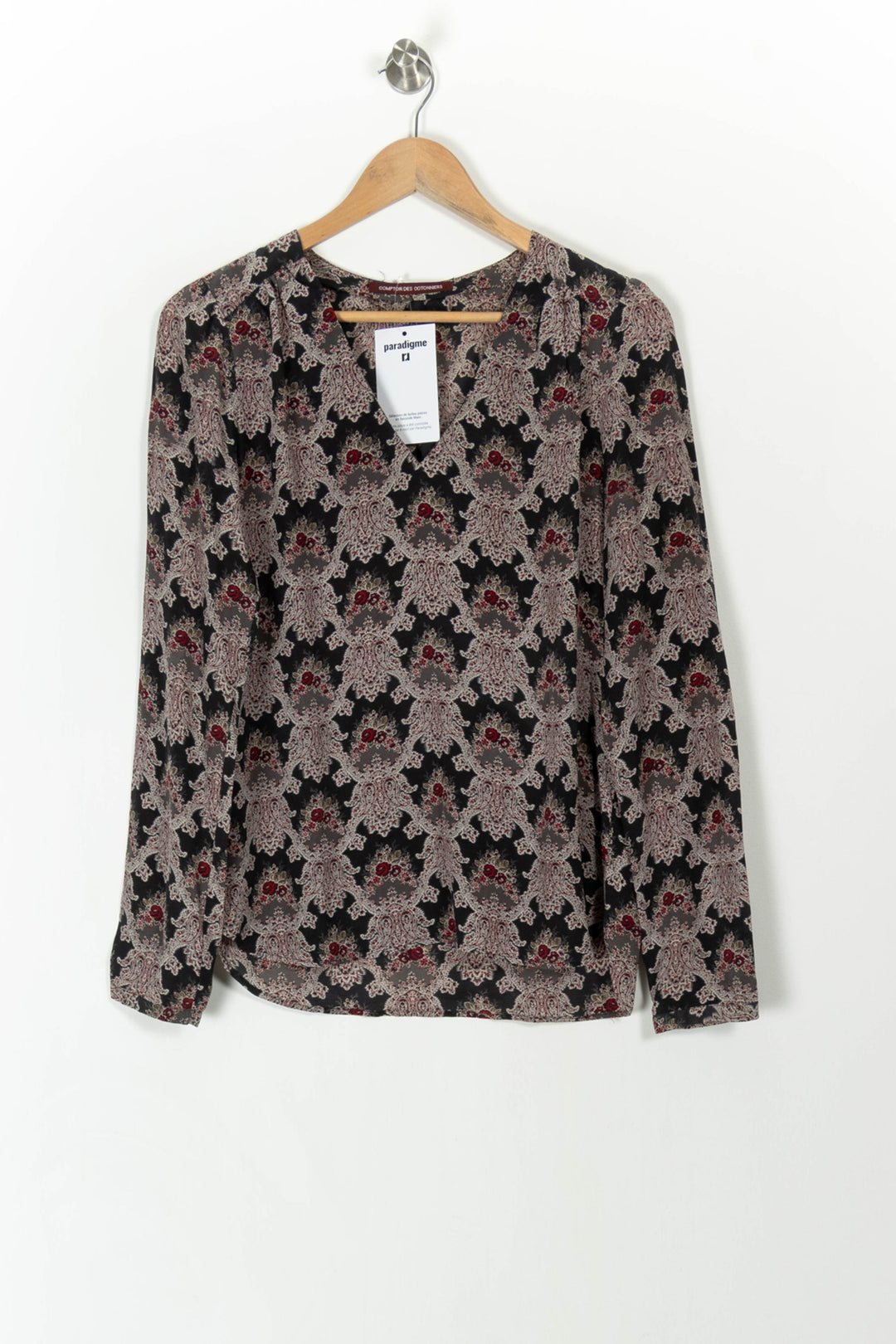 Blouse Noire et Beige - Taille S/36 de la marque Comptoir des Cotonniers | PARAD106979 - Vendu par Paradigme - Image 2