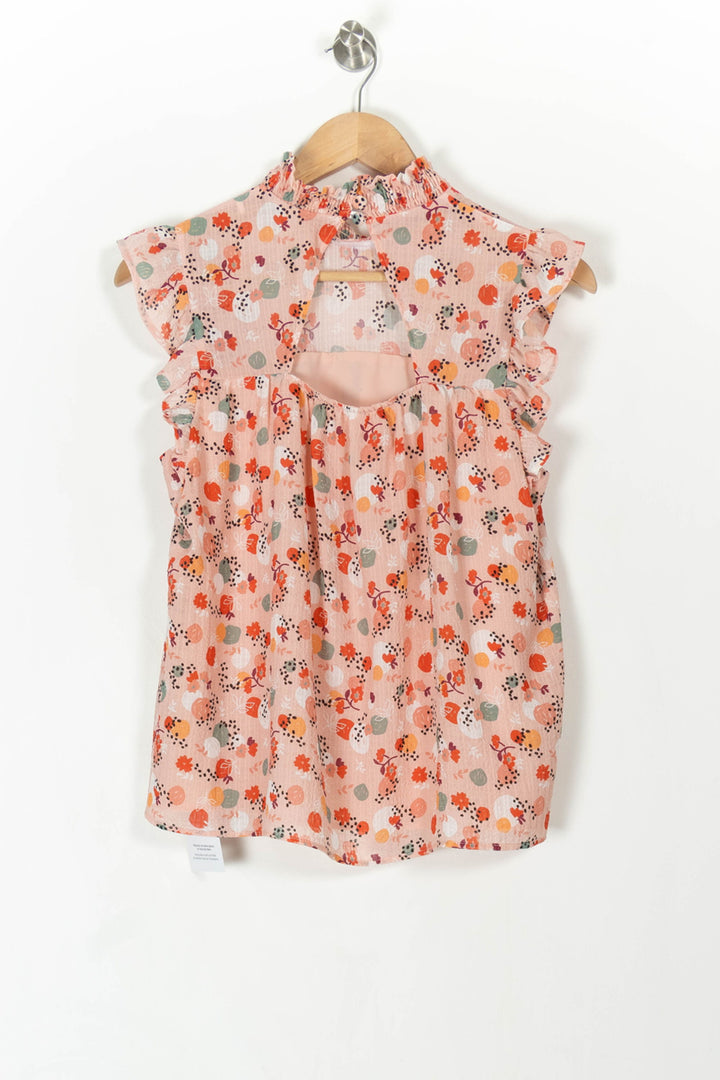 Blouse Rose à Motifs - Taille S/36 de la marque I.Code | PARAD106982 - Vendu par Paradigme - Image 4