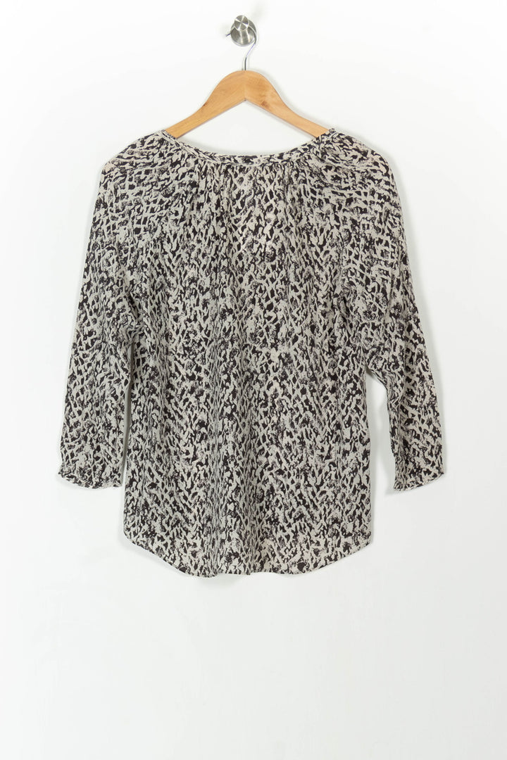 Blouse Grise et Noire - Taille S/36 de la marque Comptoir des Cotonniers | PARAD106991 - Vendu par Paradigme - Image 4