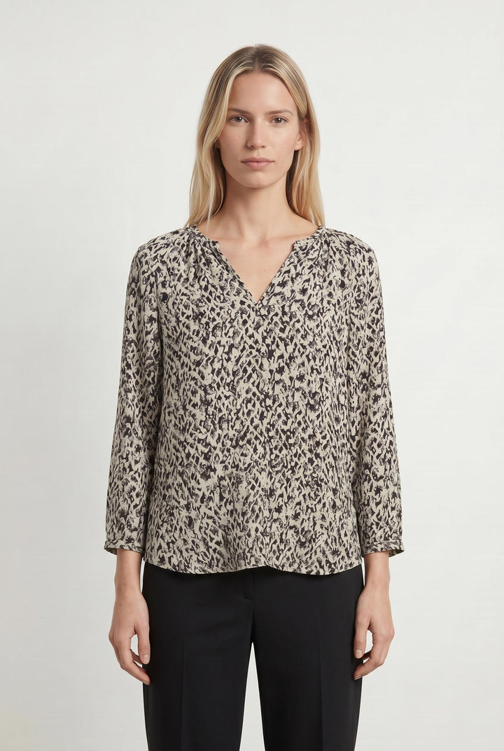 Blouse Grise et Noire - Taille S/36 de la marque Comptoir des Cotonniers | PARAD106991 - Vendu par Paradigme - Image 1