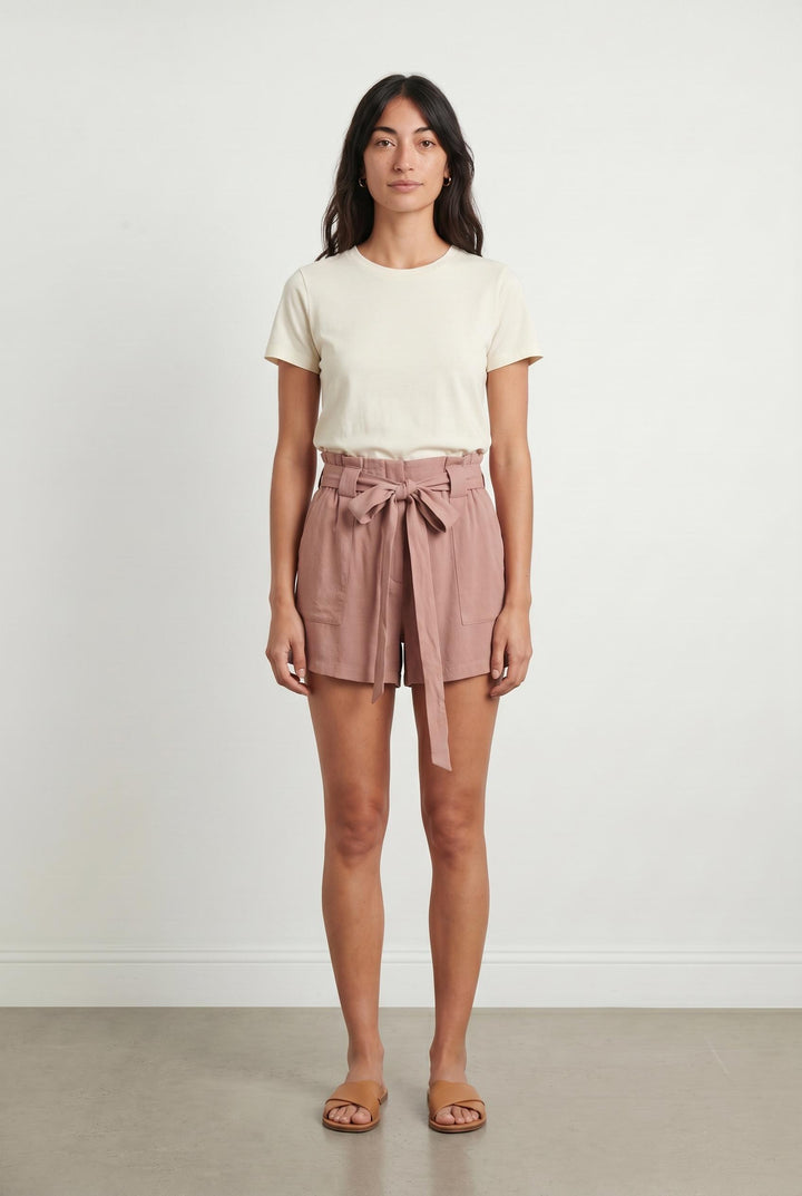 Short Taille Haute Rose - Taille S/36 de la marque Bérénice | PARAD106993 - Vendu par Paradigme - Image 1