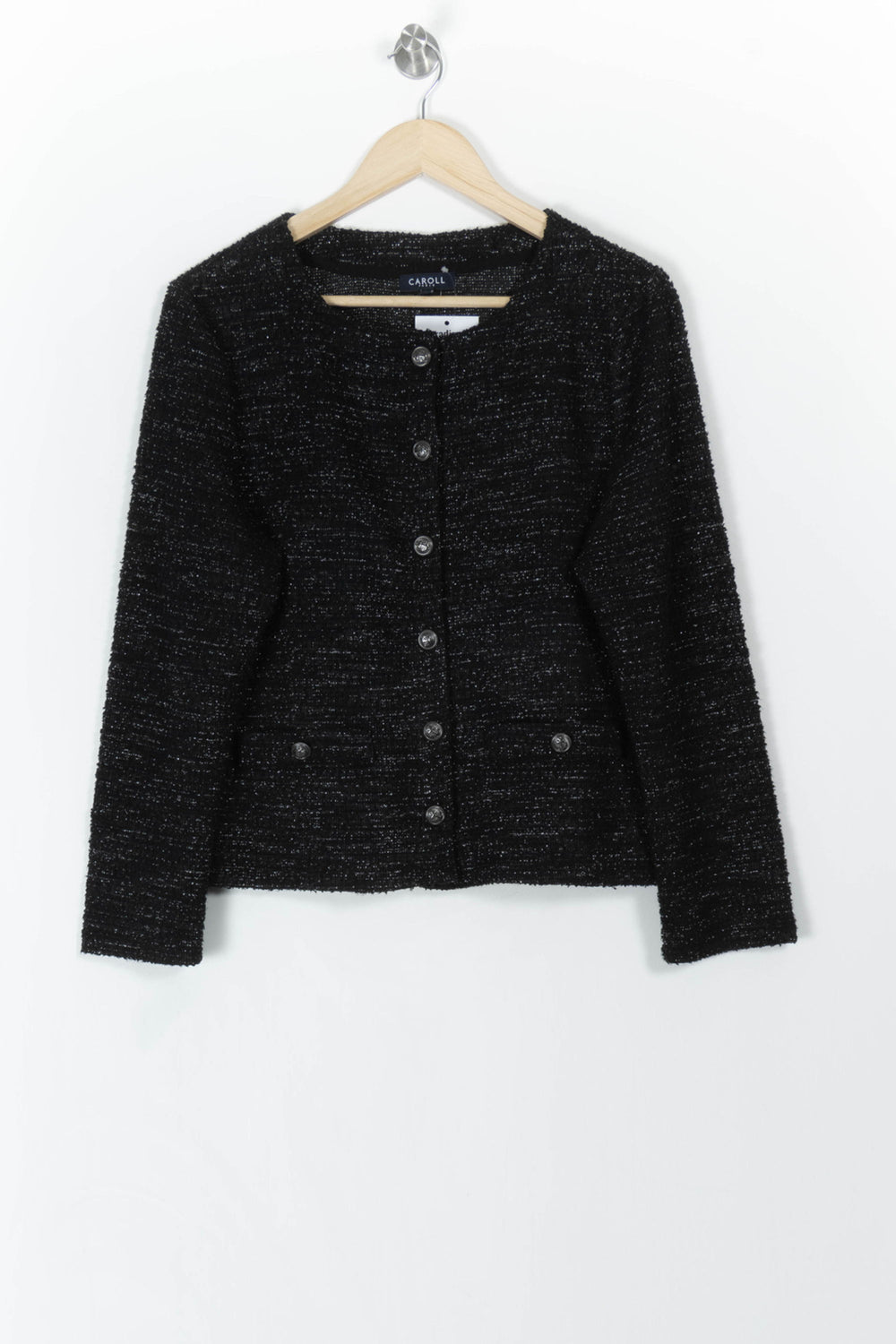 Veste Noire - Taille L/40 de la marque Caroll | PARAD106995 - Vendu par Paradigme - Image 2