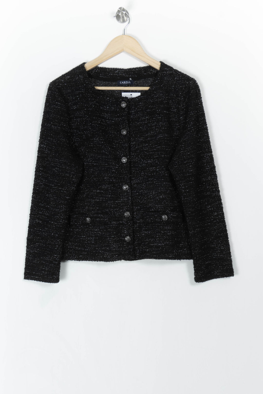 Veste Noire - Taille L/40 de la marque Caroll | PARAD106995 - Vendu par Paradigme - Image 2
