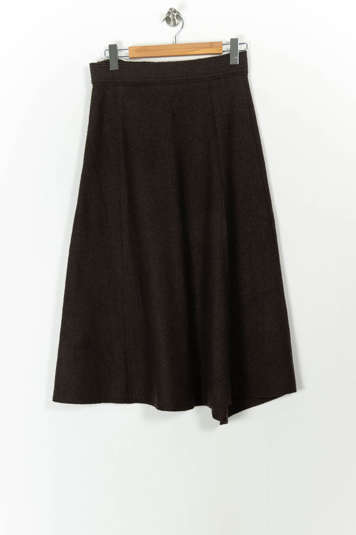 Jupe Midi Marron - Taille L/40 de la marque Bérénice | PARAD106997 - Vendu par Paradigme - Image 4
