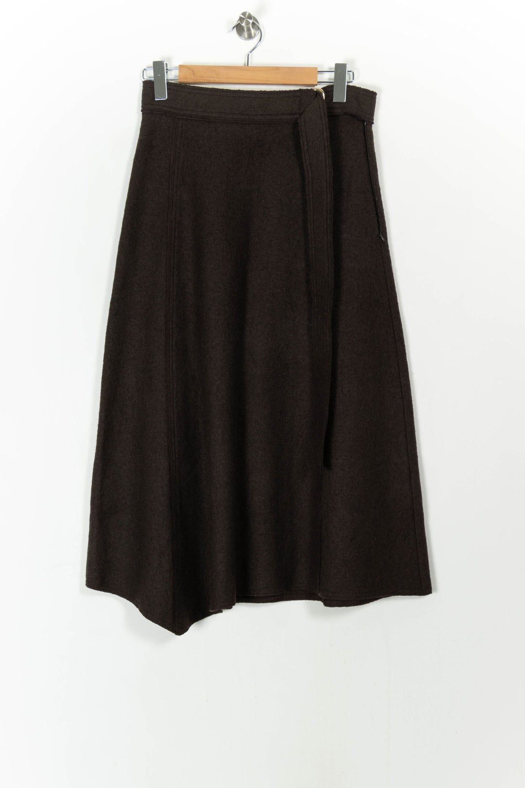 Jupe Midi Marron - Taille L/40 de la marque Bérénice | PARAD106997 - Vendu par Paradigme - Image 2