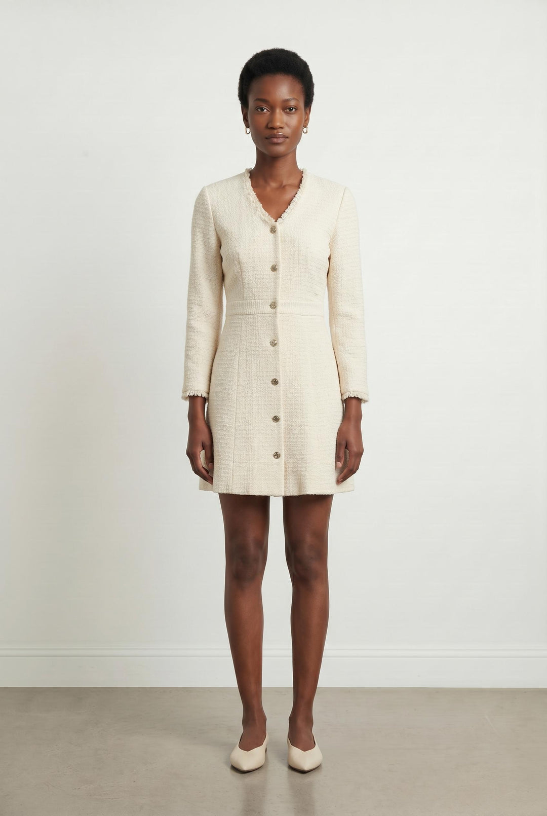 Robe Courte Beige - Taille S/36 de la marque Maje | PARAD106998 - Vendu par Paradigme - Image 1