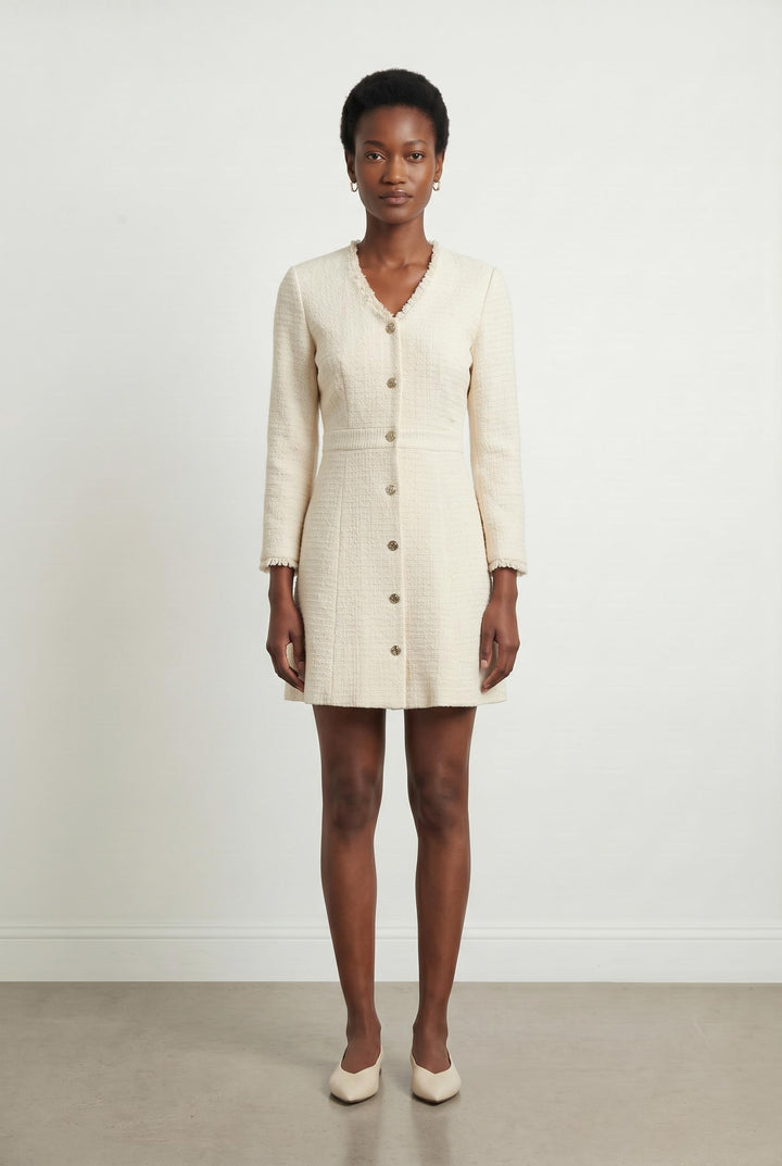 Robe Courte Beige - Taille S/36 de la marque Maje | PARAD106998 - Vendu par Paradigme - Image 1
