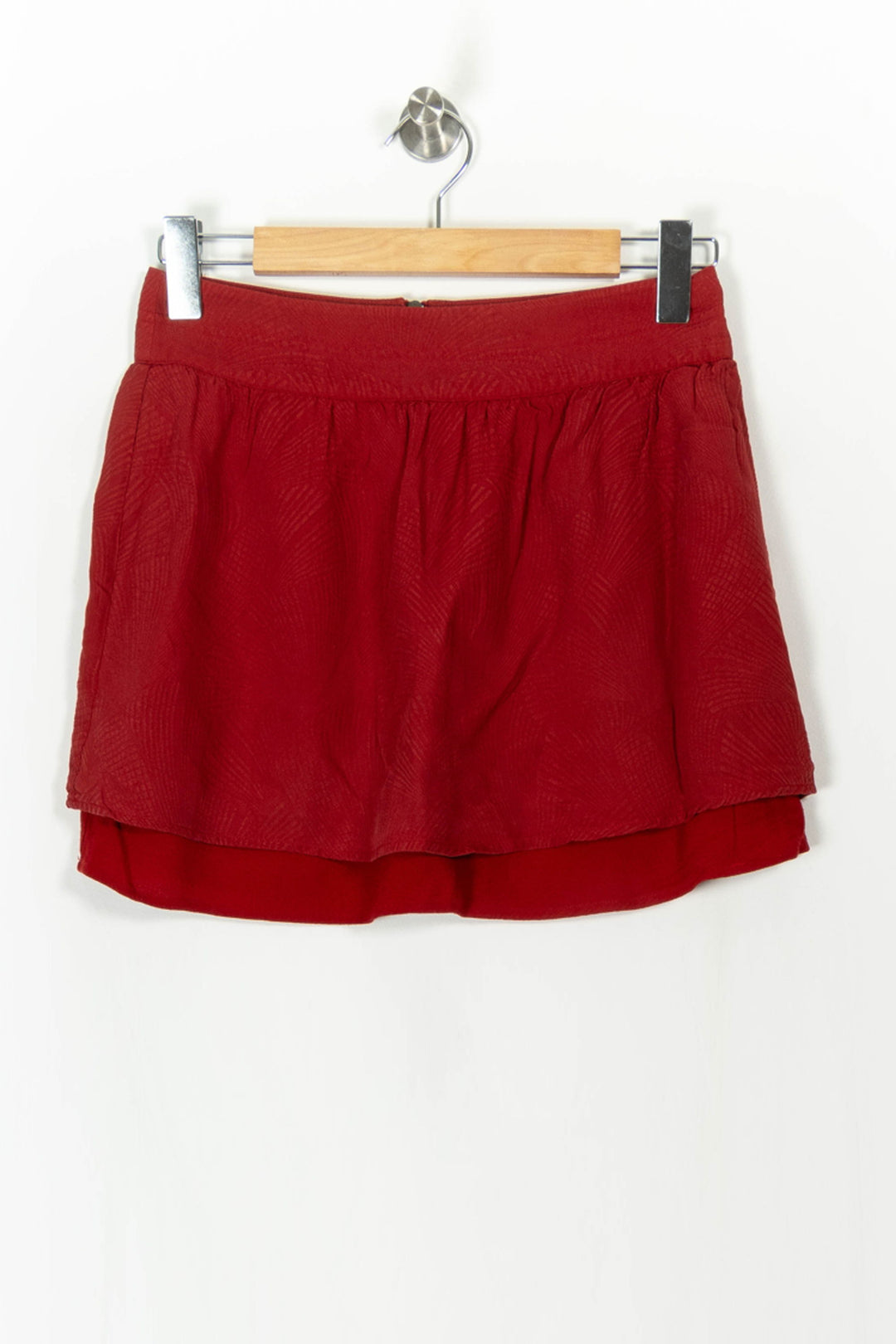 Jupe Courte Rouge - Taille M/38 de la marque Bérénice | PARAD107002 - Vendu par Paradigme - Image 2