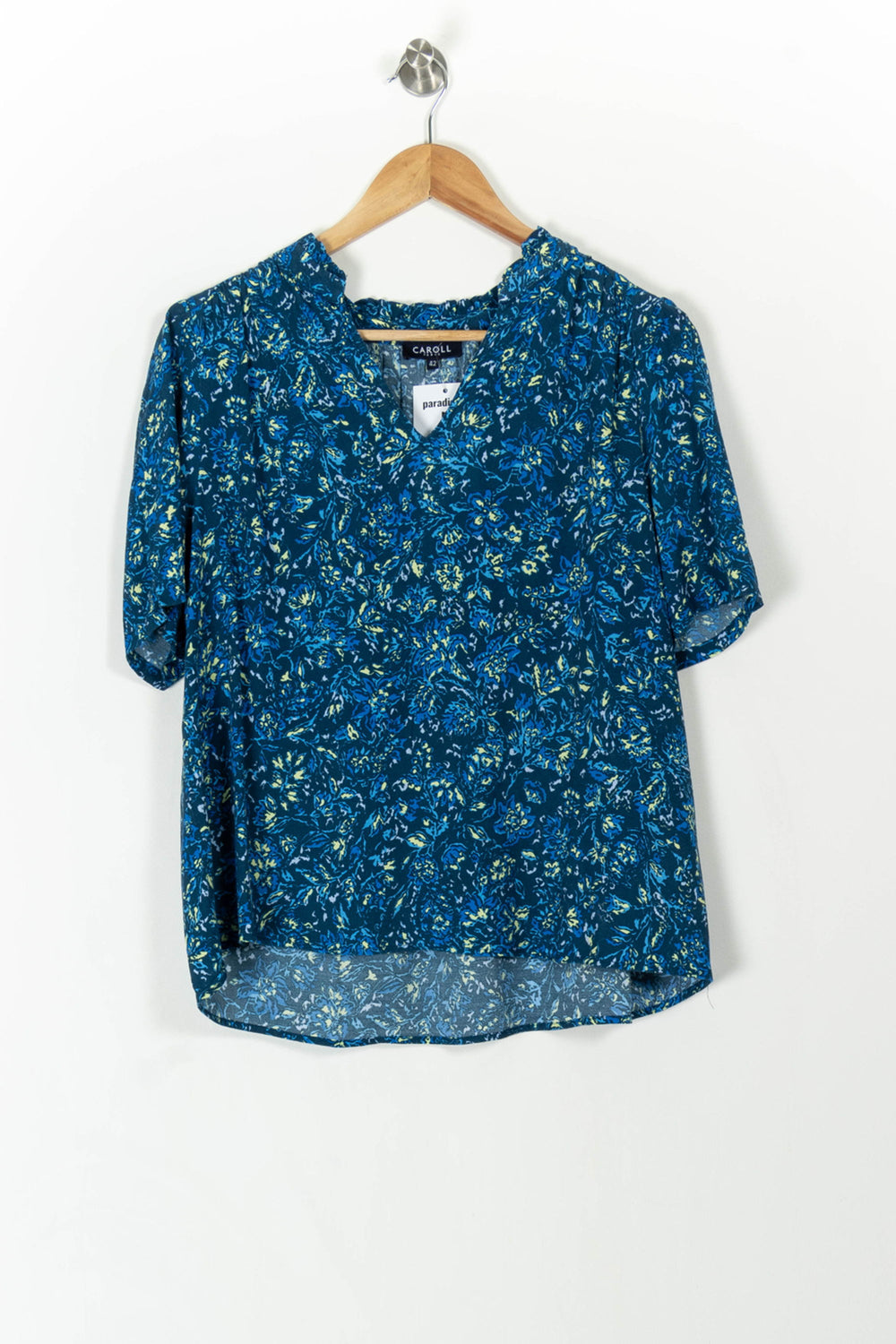 Blouse Bleue - Taille XL/42 de la marque Caroll | PARAD107003 - Vendu par Paradigme - Image 2