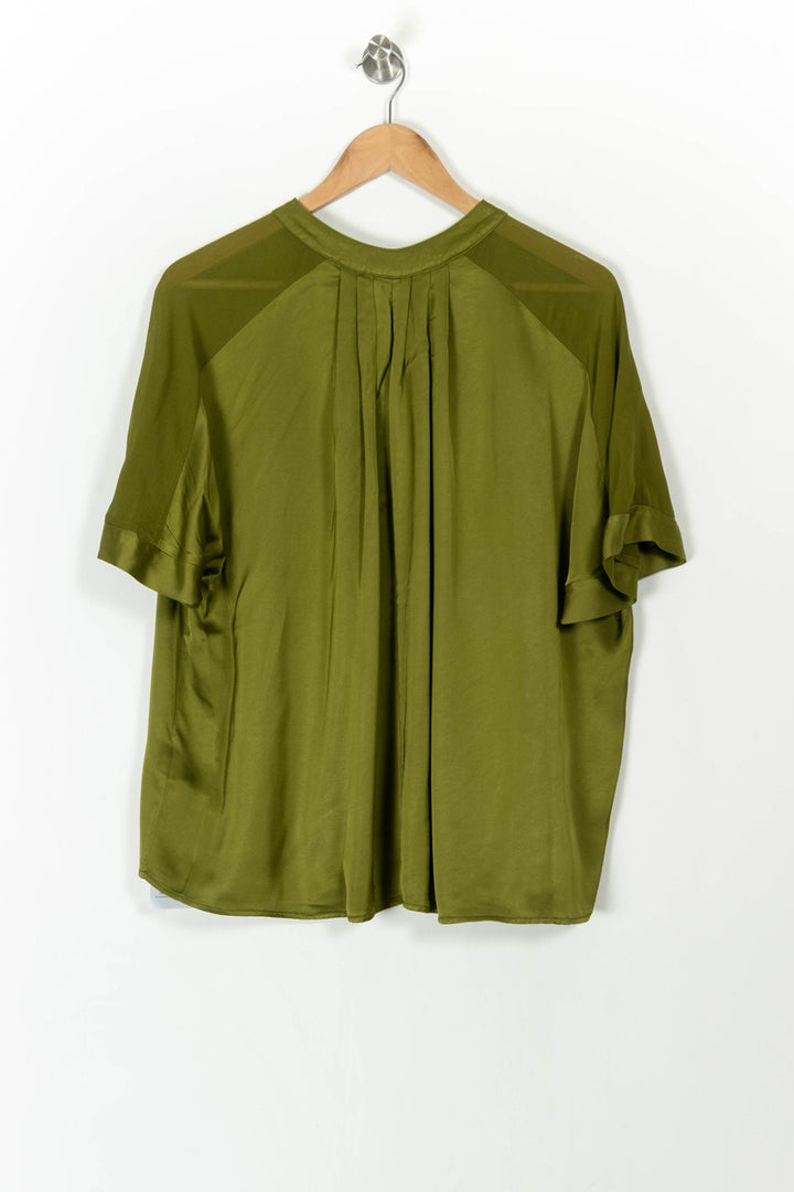 Blouse Verte - Taille L/40 de la marque La Fée Maraboutée | PARAD107006 - Vendu par Paradigme - Image 4
