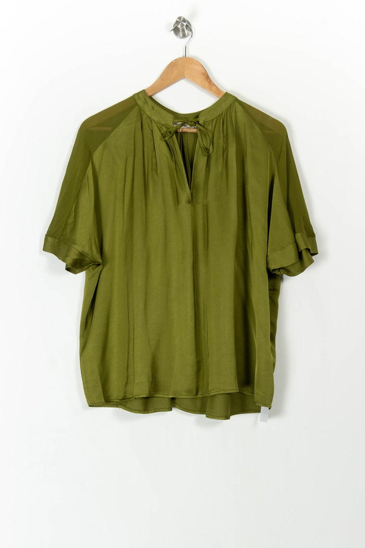 Blouse Verte - Taille L/40 de la marque La Fée Maraboutée | PARAD107006 - Vendu par Paradigme - Image 2