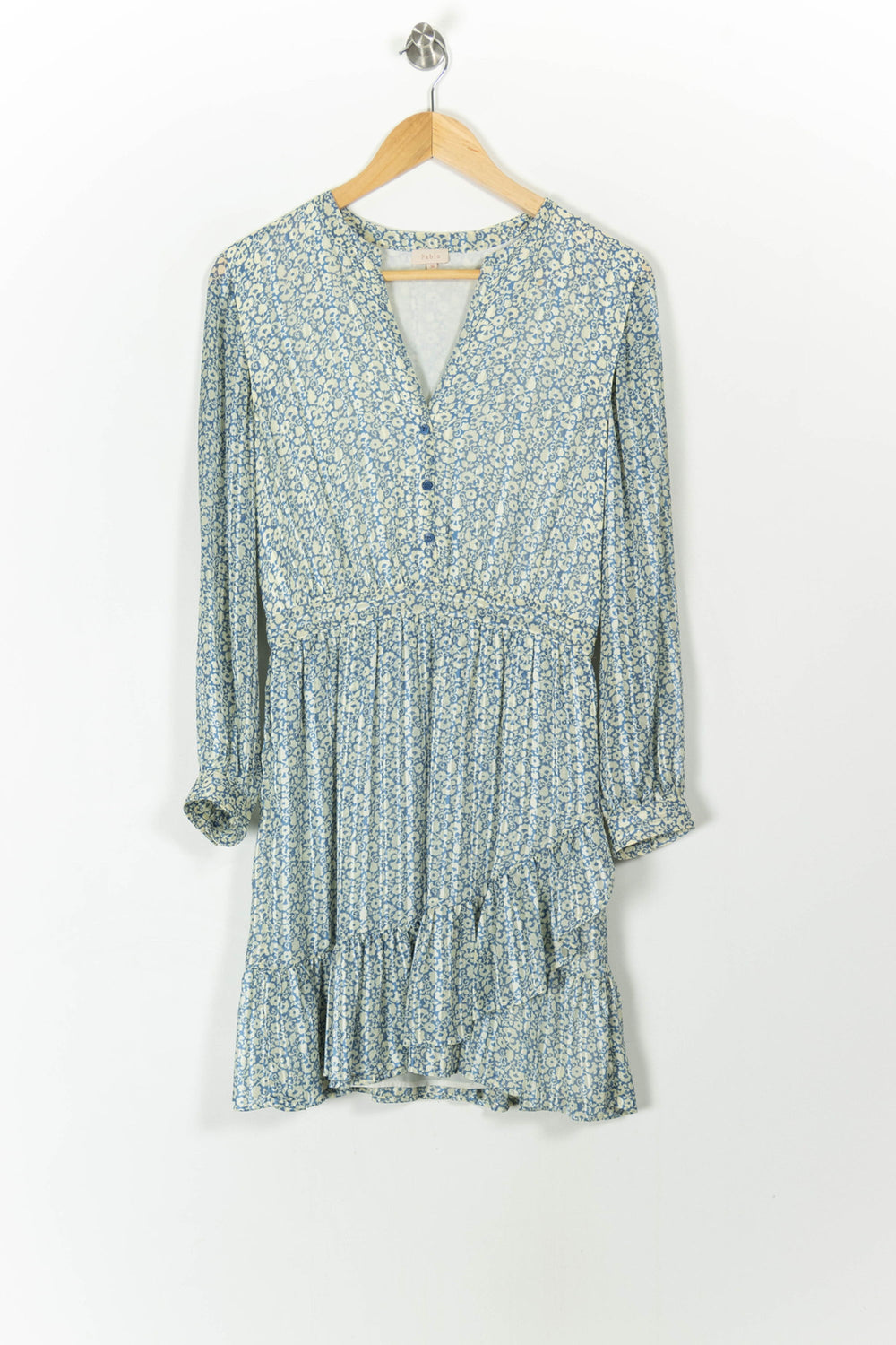Robe Courte Bleue et Blanche - Taille S/36 de la marque Pablo | PARAD107012 - Vendu par Paradigme - Image 2