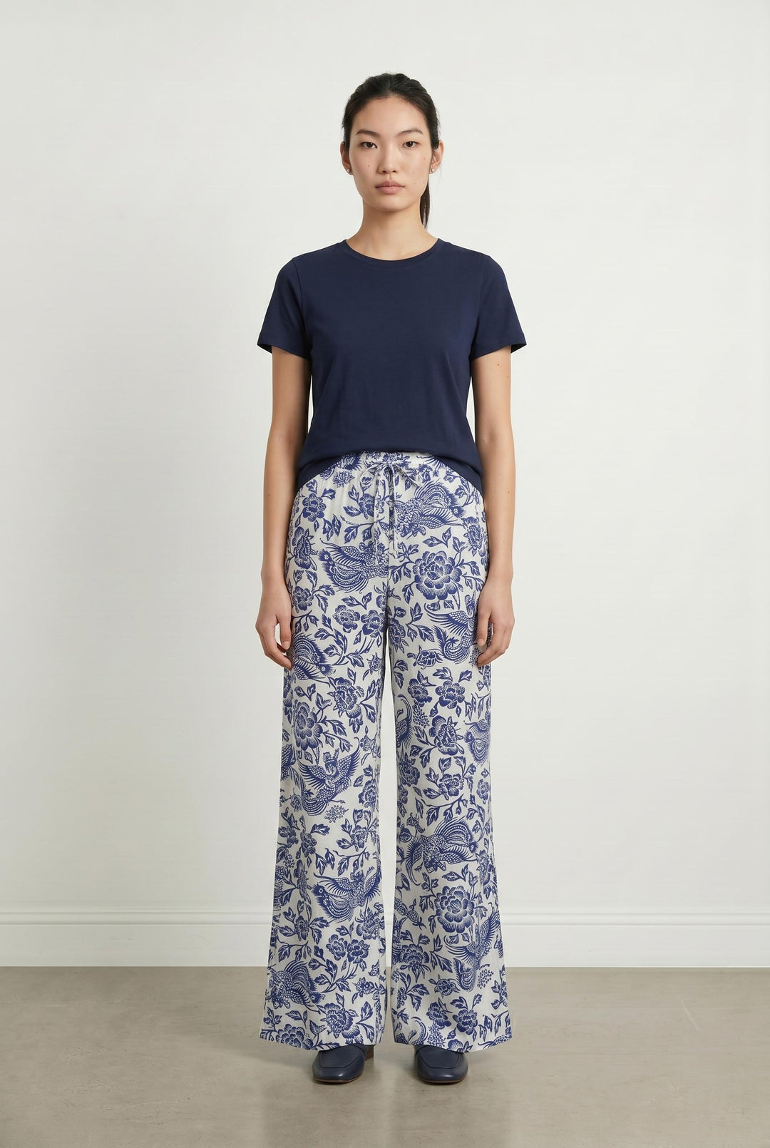 Pantalon Chino Blanc et Bleu - Taille XS/34 de la marque Maison 123 | PARAD107013 - Vendu par Paradigme - Image 1
