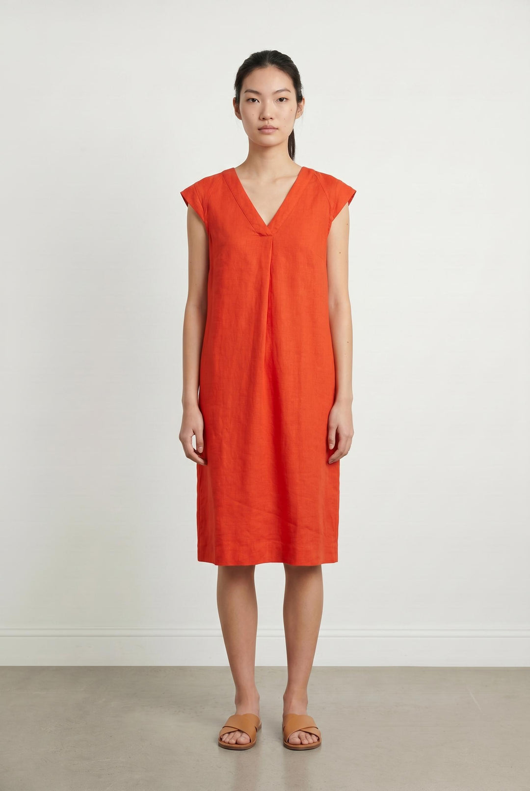 Robe Droite Rouge - Taille M/38 de la marque Caroll | PARAD107020 - Vendu par Paradigme - Image 1