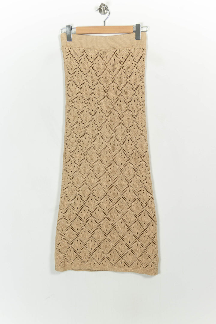 Jupe Longue Beige - Taille S/36 de la marque Maison 123 | PARAD107021 - Vendu par Paradigme - Image 4