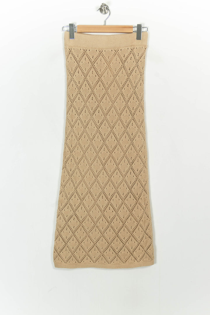 Jupe Longue Beige - Taille S/36 de la marque Maison 123 | PARAD107021 - Vendu par Paradigme - Image 2