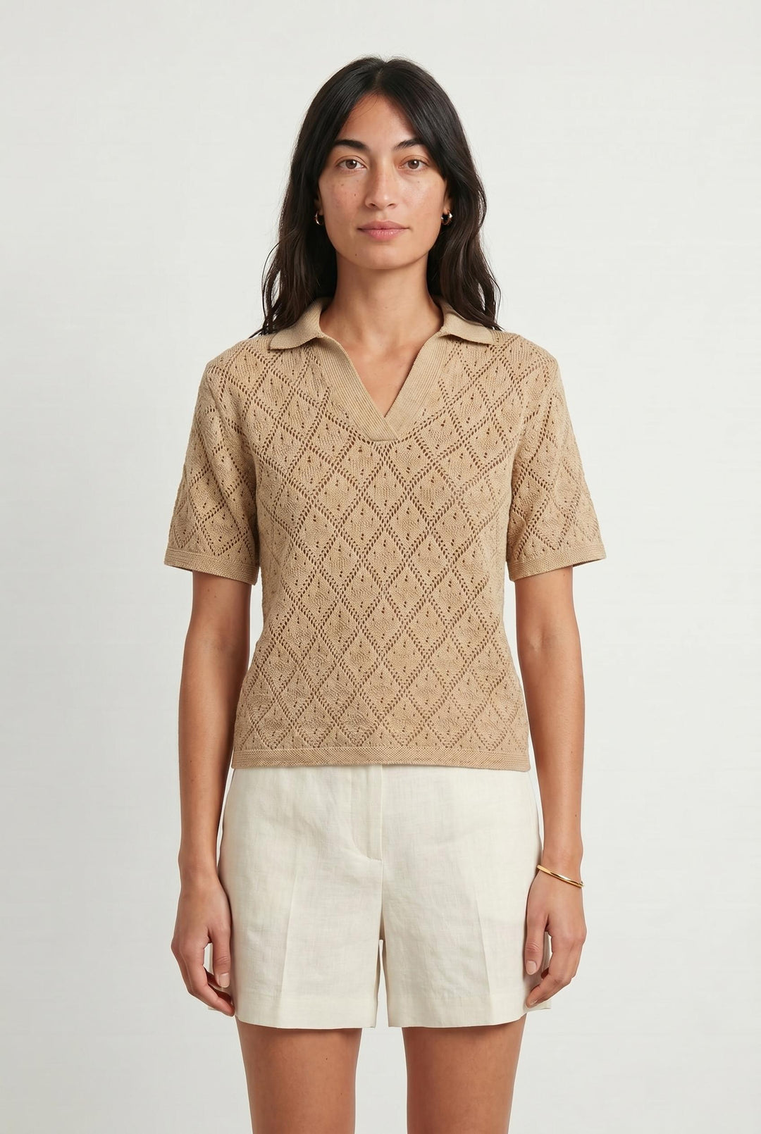 Polo Beige - Taille S/36 de la marque Maison 123 | PARAD107022 - Vendu par Paradigme - Image 1