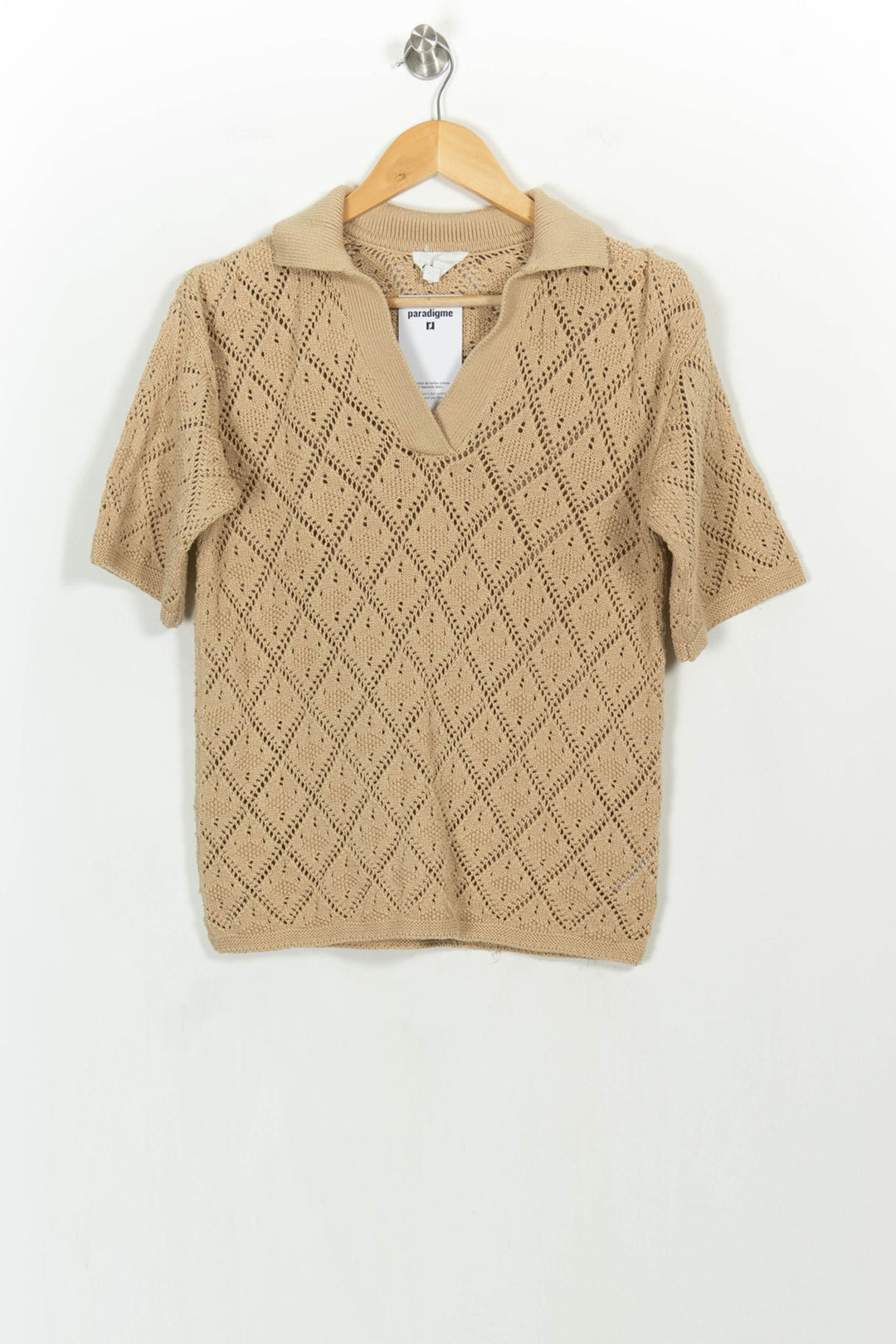Polo Beige - Taille S/36 de la marque Maison 123 | PARAD107022 - Vendu par Paradigme - Image 2