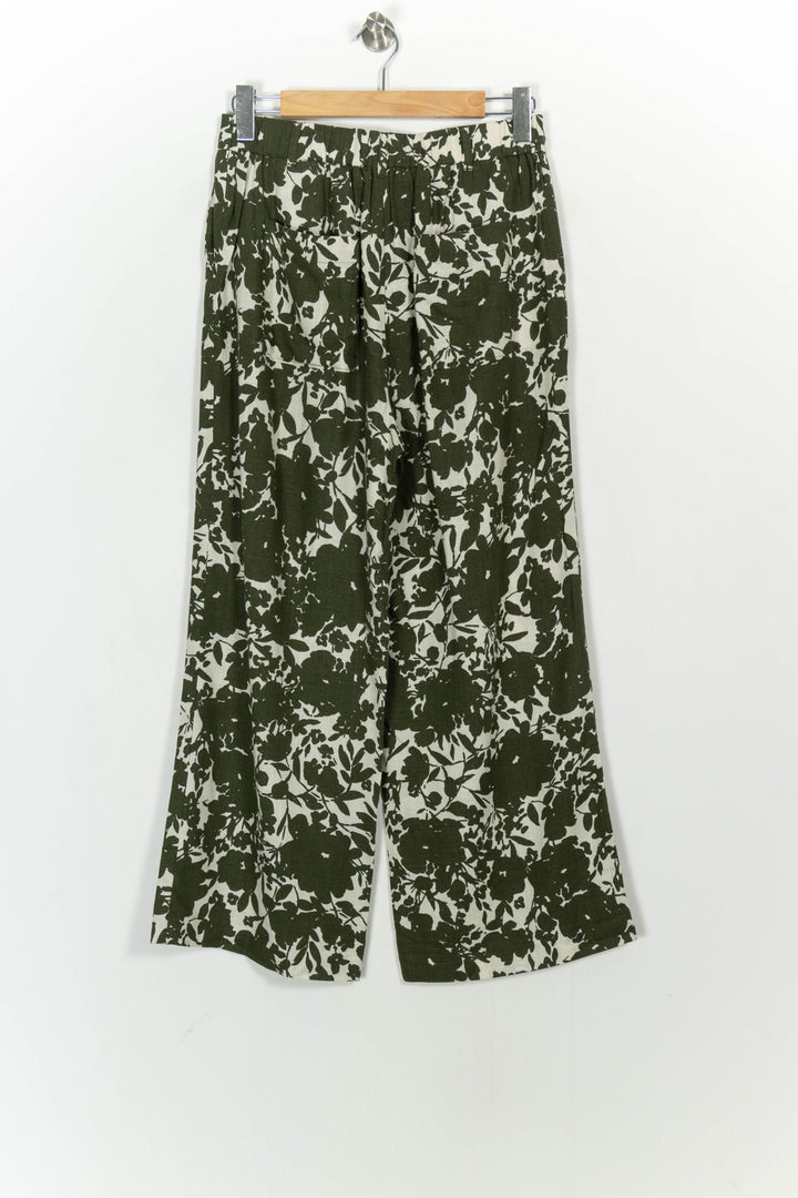 Pantalon Large Vert et Blanc - Taille L/40 de la marque Caroll | PARAD107024 - Vendu par Paradigme - Image 4