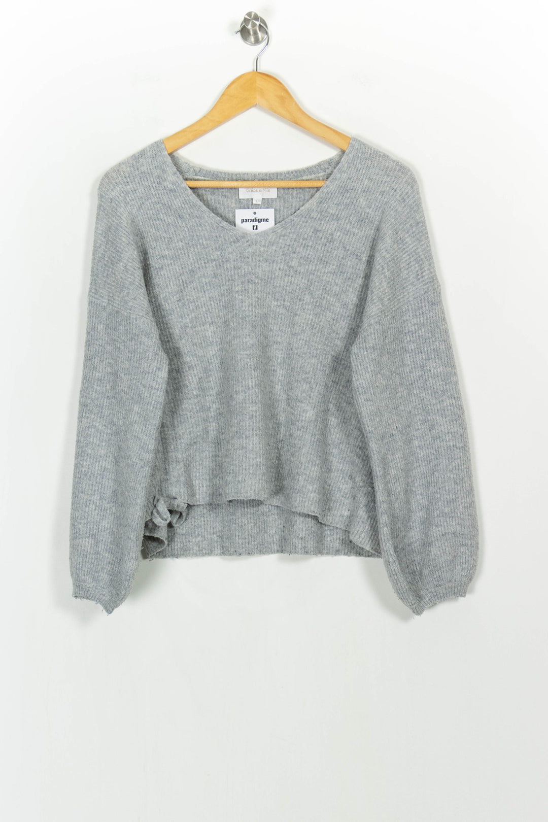 Pull Gris - Taille L/40 de la marque Grace & Mila | PARAD107027 - Vendu par Paradigme - Image 2