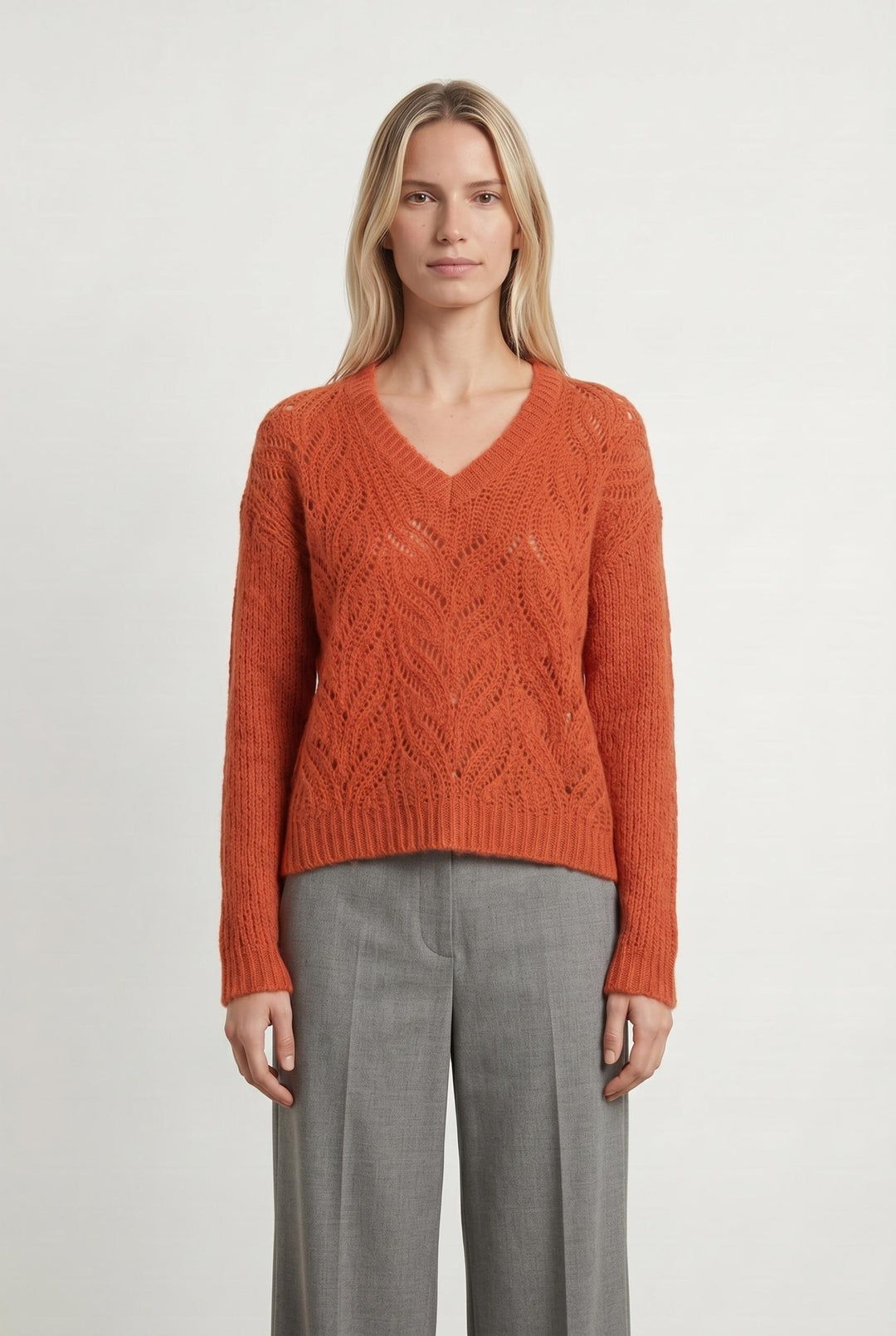 Pull Orange - Taille M/38 de la marque Sud express | PARAD107028 - Vendu par Paradigme - Image 1