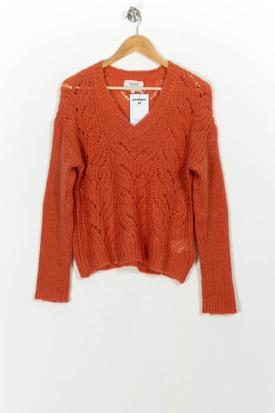 Pull Orange - Taille M/38 de la marque Sud express | PARAD107028 - Vendu par Paradigme - Image 2