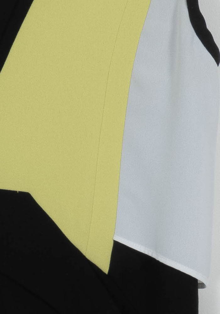 Robe Courte Jaune et Noire - Taille S/36 de la marque The Kooples | PARAD107032 - Vendu par Paradigme - Image 3