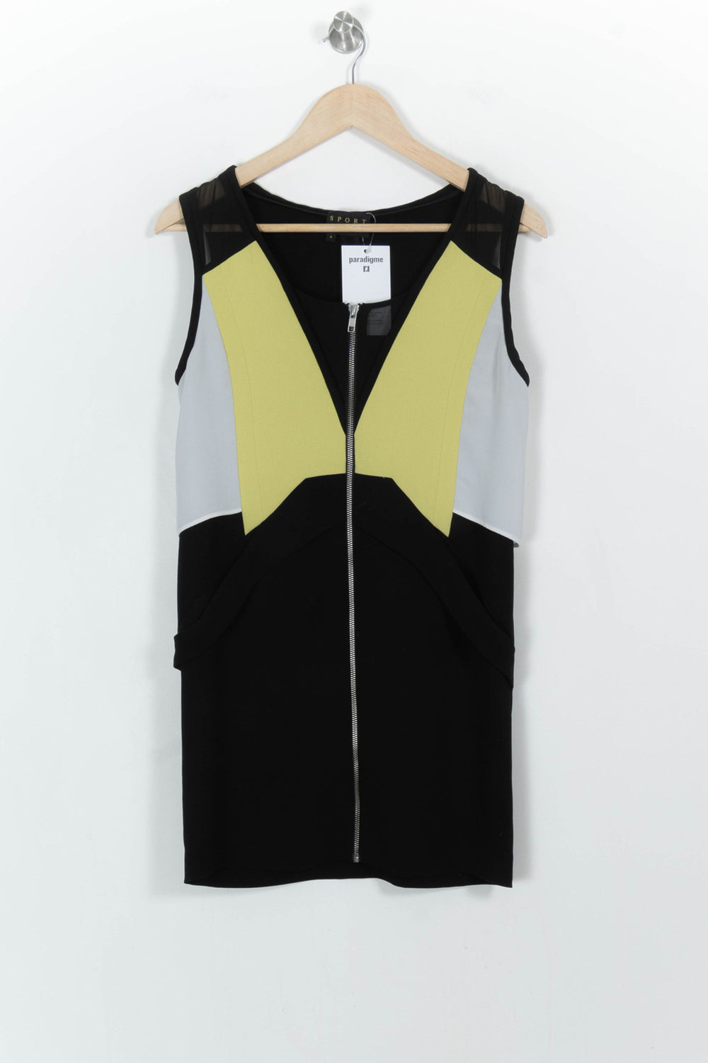 Robe Courte Jaune et Noire - Taille S/36 de la marque The Kooples | PARAD107032 - Vendu par Paradigme - Image 2
